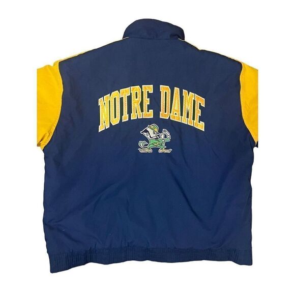 Logo 7 Vintage Notre Dame Fighting Irish Full Zip Jacket sz Large - Picture 5 of 7